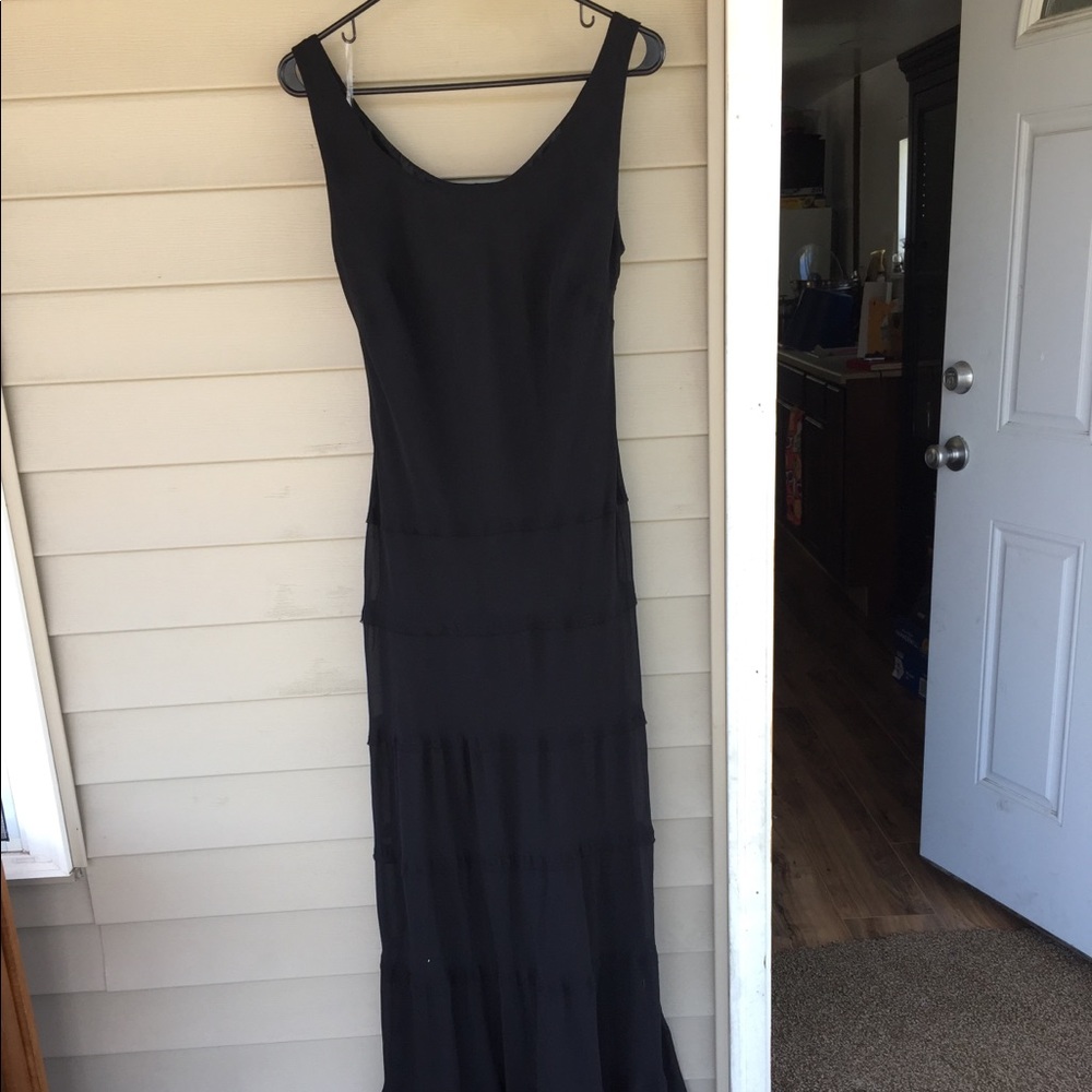 Chaps Black Dress